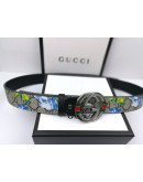 Synthetic leather belt on Gucci Reason