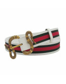 Luxury belt with a gucci snake buckle