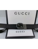 Belt with double buckle g gucci