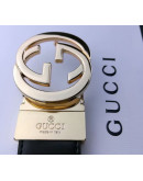 Belt with double buckle g gucci