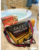 Leather Fanny Pack With Gucci Print