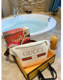 Leather Fanny Pack With Gucci Print