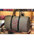 Classic shoulder bag with bee print gucci