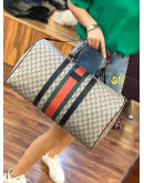 Classic shoulder bag with bee print gucci