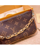 Shoulder bag with Louis Vuitton chain