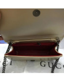 Shoulder bag with motif and Gucci chains