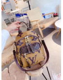 Louis Vuitton's big -capacity leather backpack