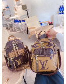 Louis Vuitton's big -capacity leather backpack