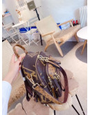 Louis Vuitton's big -capacity leather backpack