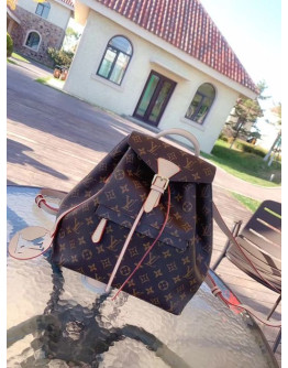 Mochila cuero sintetico Conn Relieve De Gran Capacidad Louis Vuitton