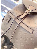 Mochila cuero sintetico Conn Relieve De Gran Capacidad Louis Vuitton