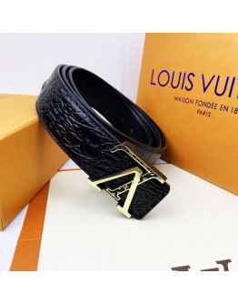 Cinturon De Alta Gama Con Motivo Louis Vuitton