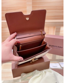 Burberry synthetic leather shoulder bags