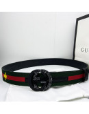 Double buckle gcci belt with Gucci design