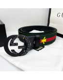 Double buckle gcci belt with Gucci design