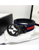 Double buckle gcci belt with Gucci design