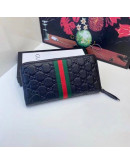 Luxury purse synthetic leather with gucci motive