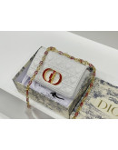 Square shoulder bag with gold chain dior