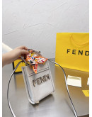 Shoulder bag with fendi flap effect