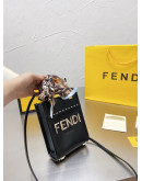 Shoulder bag with fendi flap effect