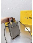 Shoulder bag with fendi flap effect