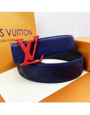 Belt with high -end buckle with design in Louis Vuitton paintings