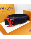 Belt with high -end buckle with design in Louis Vuitton paintings