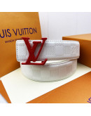 Belt with high -end buckle with design in Louis Vuitton paintings