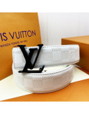 Belt with high -end buckle with design in Louis Vuitton paintings