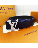 Belt with high -end buckle with design in Louis Vuitton paintings