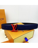 Belt with high -end buckle with design in Louis Vuitton paintings