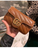 Super mini synthetic leather bag with Gucci chain