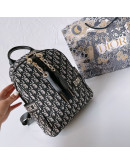 Casual backpack with golden dior closures